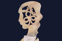 H: 60cm - terre cuite engobe