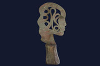 H: 60cm - terre cuite engobe et pltre