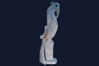 H: 80cm - terre cuite polychrome