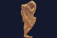 H: 150cm - terre cuite