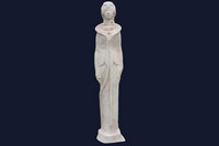 H: 110cm - terre cuite patine