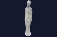 H: 120cm - terre cuite patine
