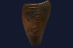 H: 30cm - terre cuite enfume