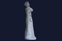 H: 50cm - terre cuite patine