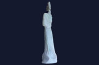 H: 51cm - terre cuite patine