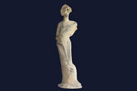H: 54cm - terre cuite patine