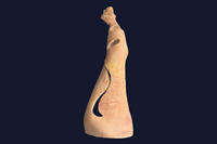 H: 45cm - terre cuite patine
