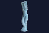 H: 38cm - terre cuite patine